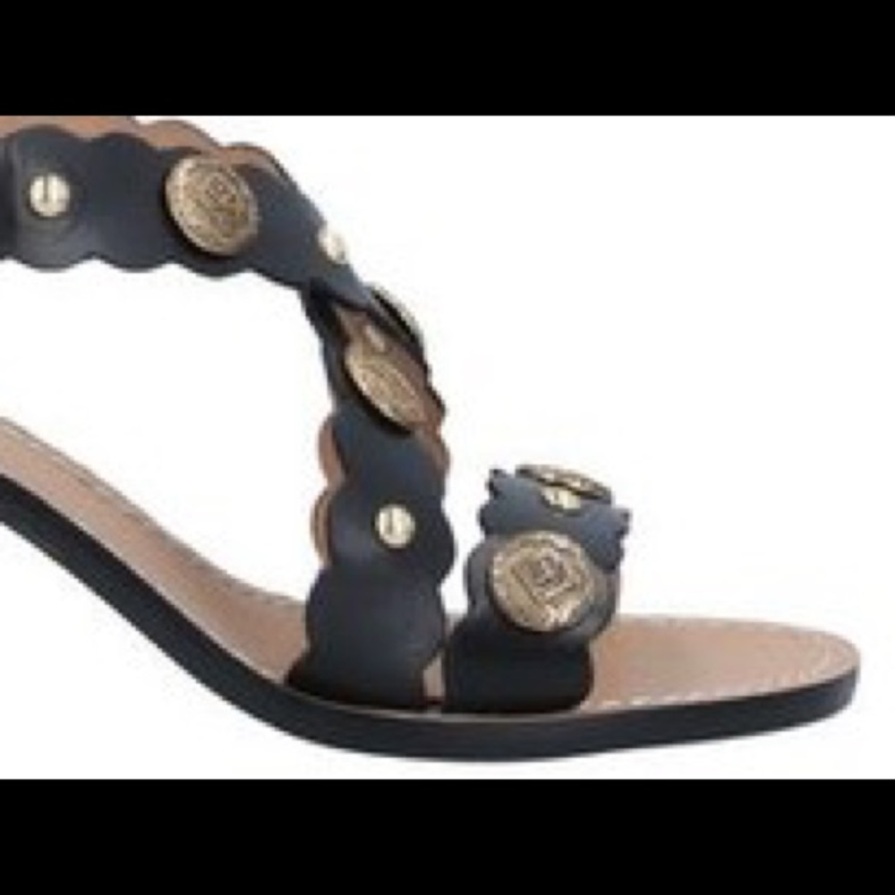 SANDRO NWT VESPER LEATHER SLINGBACK SANDALS SZ 7 - Picture 4 of 6